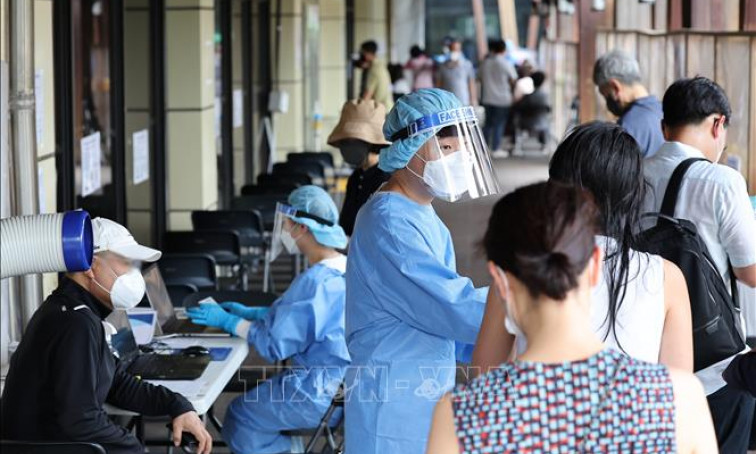 Số ca nhiễm mới COVID-19 theo ngày ở Hàn Quốc vượt 40.000 
