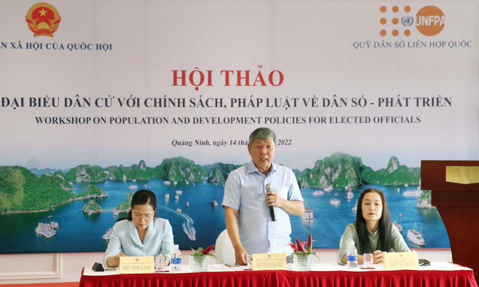 Hội thảo "Đại biểu dân cử với chính sách, pháp luật về dân số - phát triển"