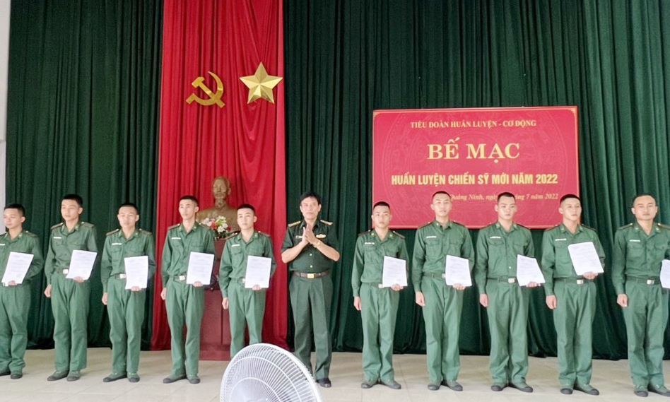 BĐBP Quảng Ninh: Bế giảng khóa huấn luyện chiến sĩ mới 2022