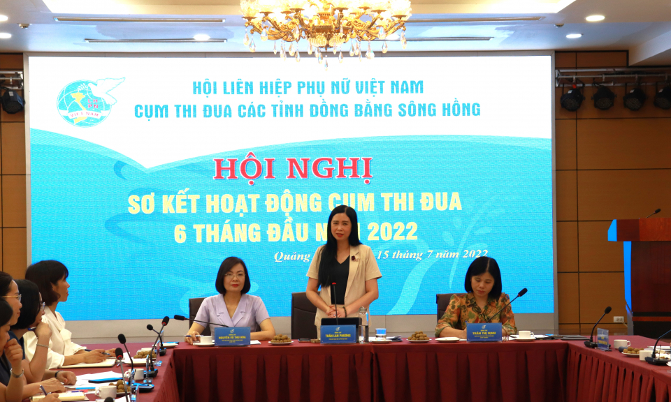 Hội LHPN Việt Nam: Hội nghị sơ kết hoạt động 6 tháng đầu năm cụm các tỉnh đồng bằng sông Hồng