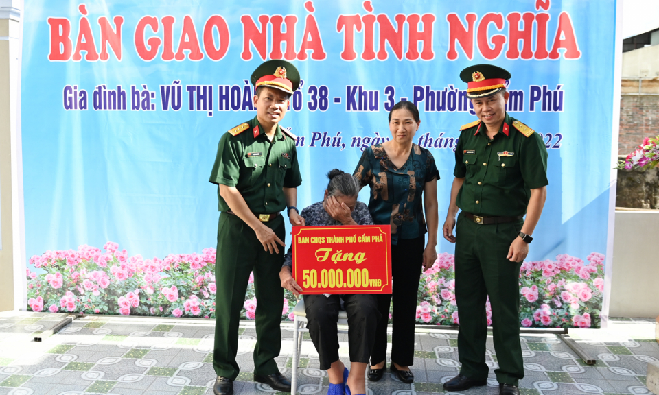Khánh thành và bàn giao “Nhà tình nghĩa” tại TP Cẩm Phả