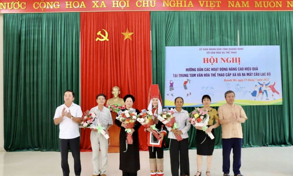 Hội nghị hướng dẫn các hoạt động nâng cao hiệu quả tại Trung tâm văn hoá thể thao cấp xã và ra mắt CLB thí điểm
