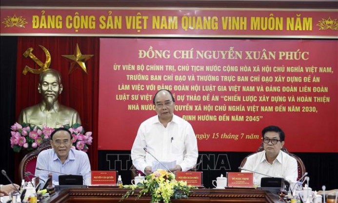 Chủ tịch nước làm việc với Đảng đoàn Hội Luật gia và Liên đoàn Luật sư Việt Nam