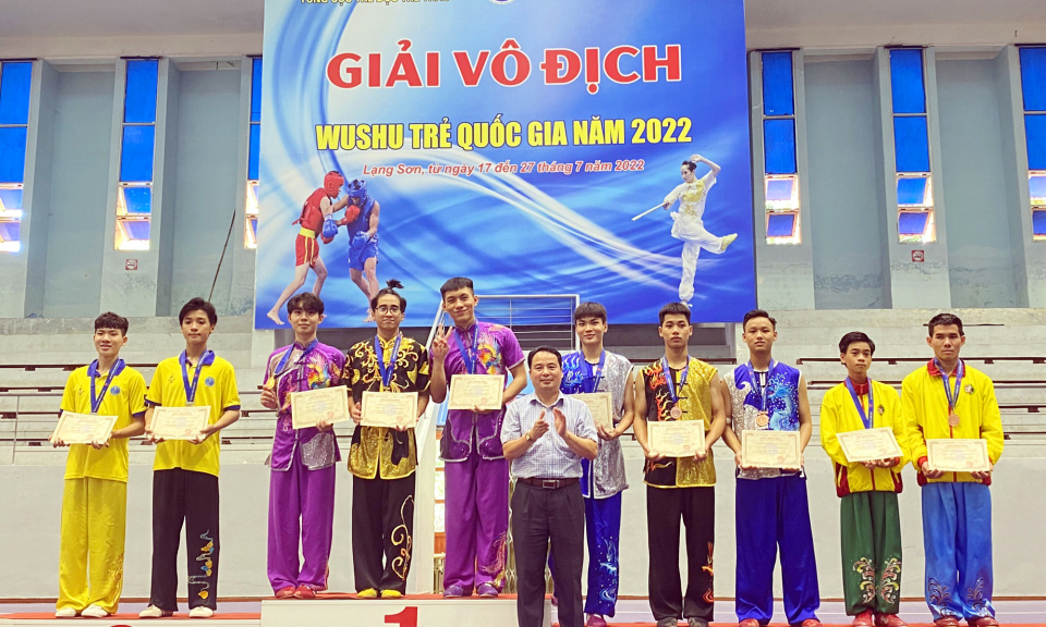 Quảng Ninh giành 4 HCV Giải vô địch Wushu trẻ Quốc gia năm 2022