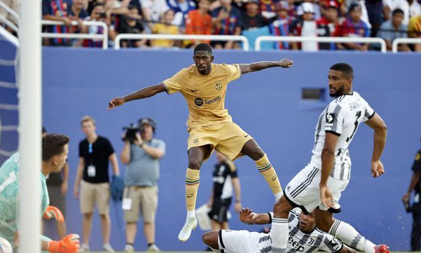 Dembele ghi hai bàn độc diễn trước Juventus