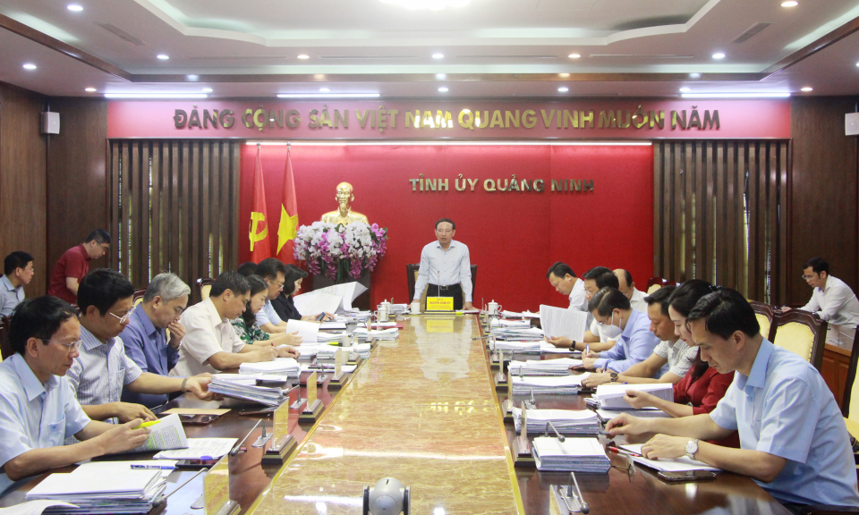 Hội nghị Ban Thường vụ Tỉnh ủy