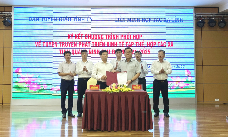 Liên minh HTX và Ban Tuyên giáo Tỉnh ủy phối hợp tuyên truyền phát triển kinh tế tập thể