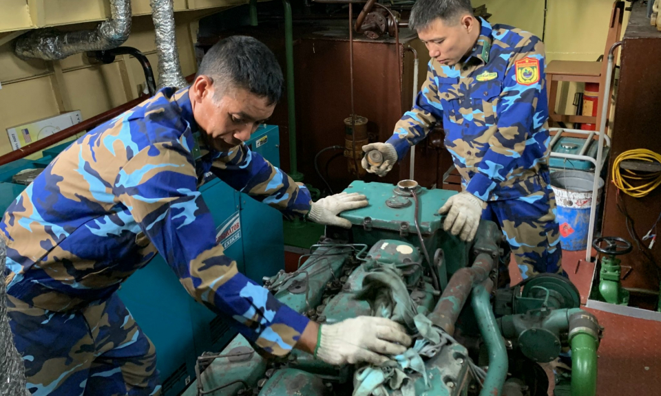 Nâng cao chất lượng công tác kỹ thuật ở Đồn BPCK cảng Cẩm Phả