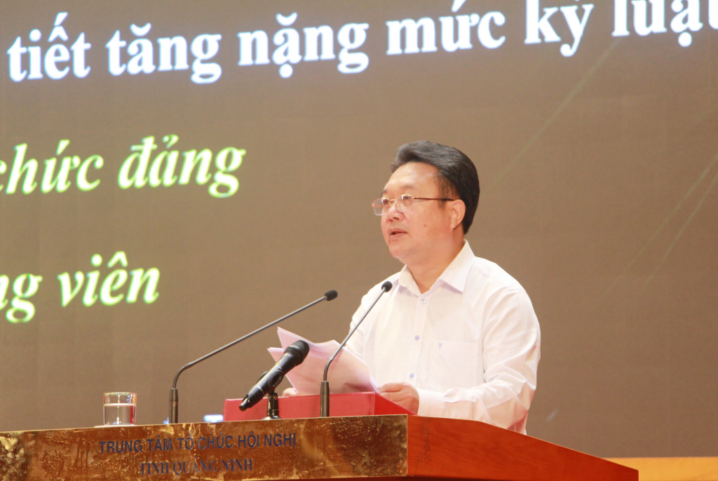 Chủ nhiệm Ủy ban Kiểm tra Tỉnh ủy Nguyễn Đức Thành quán triệt  Quy định 69-QĐ/TW ngày 6/7/2022 của Bộ Chính trị.