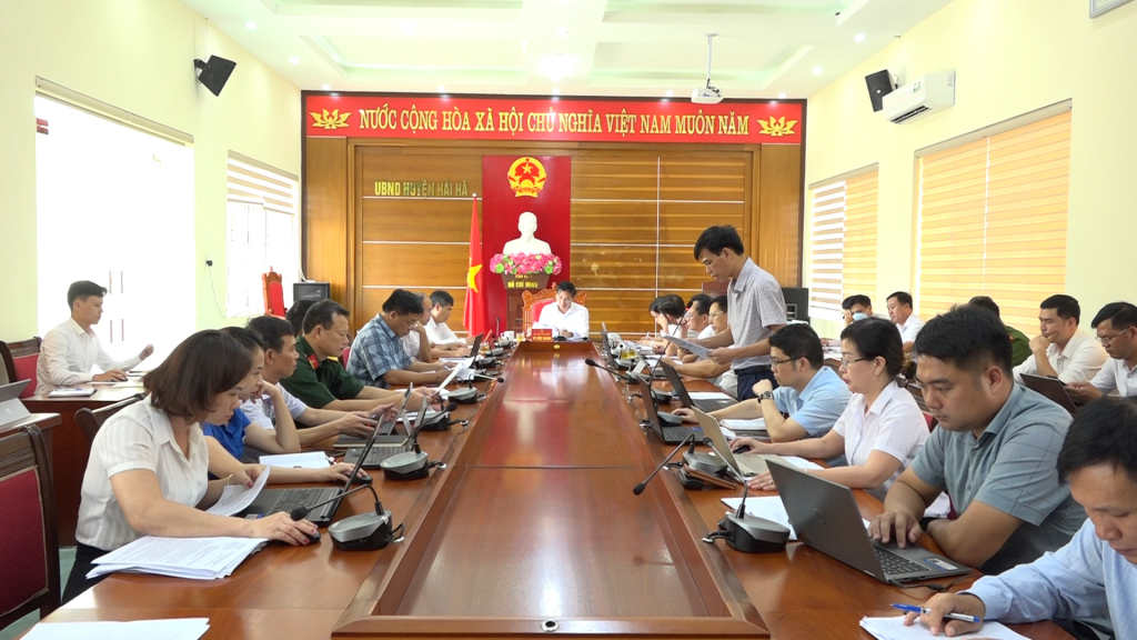 Huyện Hải Hà họp sơ kết 6 tháng đầu năm 2022 về công tác chuyển đổi số