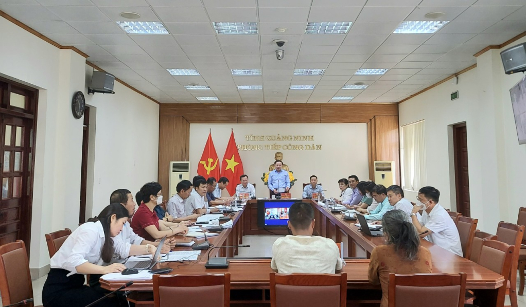 Đồng chí Nguyễn Xuân Ký, Bí thư Tỉnh ủy, Chủ tịch HĐND tỉnh chủ trì buổi tiếp công dân định kỳ tháng 8/2022.