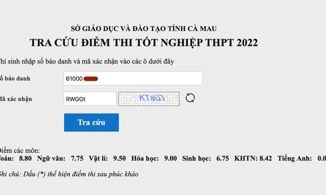 Cà Mau thừa nhận 'thiếu sót' trong vụ thí sinh ngủ quên