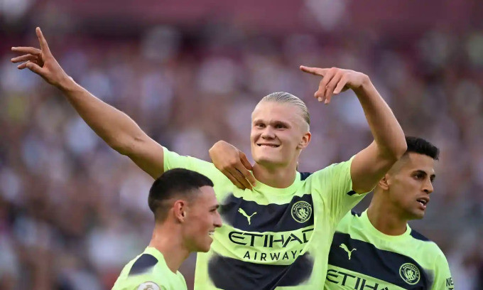 Haaland giúp Man City thắng West Ham