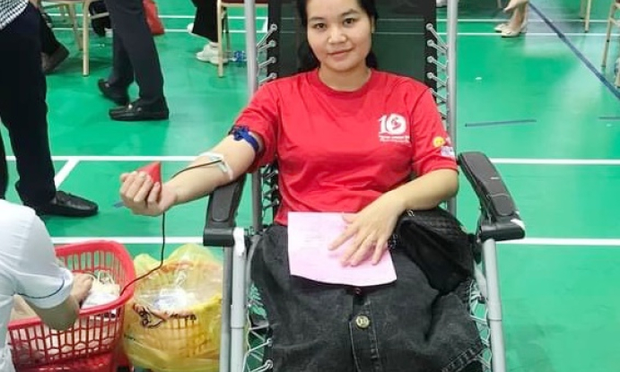 Cô giáo 16 lần hiến máu tình nguyện