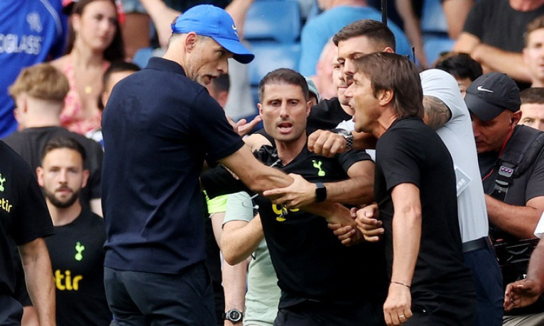 Chelsea và Tottenham chia điểm, hai HLV Tuchel và Conte cùng nhận thẻ đỏ
