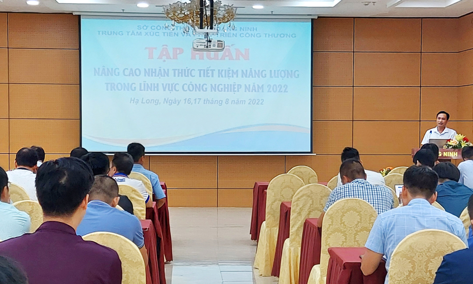 Tập huấn nâng cao nhận thức về tiết kiệm năng lượng trong lĩnh vực công nghiệp
