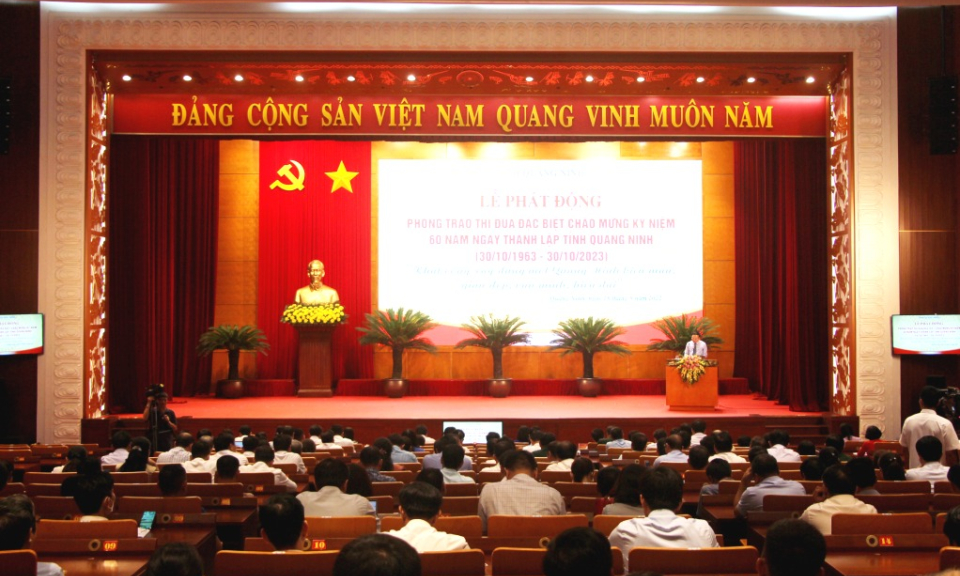 Phát động thi đua đặc biệt chào mừng kỷ niệm 60 năm ngày thành lập tỉnh 