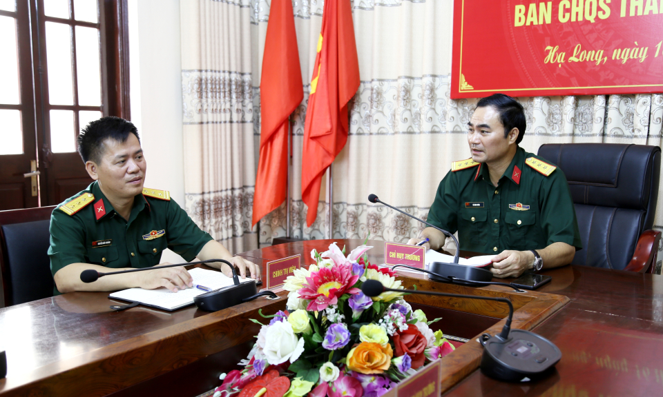 Cặp lãnh đạo toàn năng của Ban CHQS TP Hạ Long
