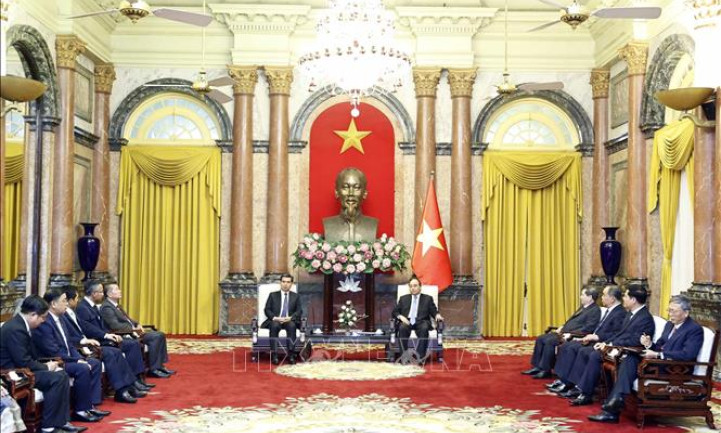 Chủ tịch nước tiếp Viện trưởng Viện Kiểm sát nhân dân tối cao Lào