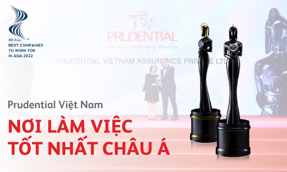 Prudential Việt Nam giành giải thưởng kép tại Insurance Asia Awards 2022 và HR Asia Awards 2022 