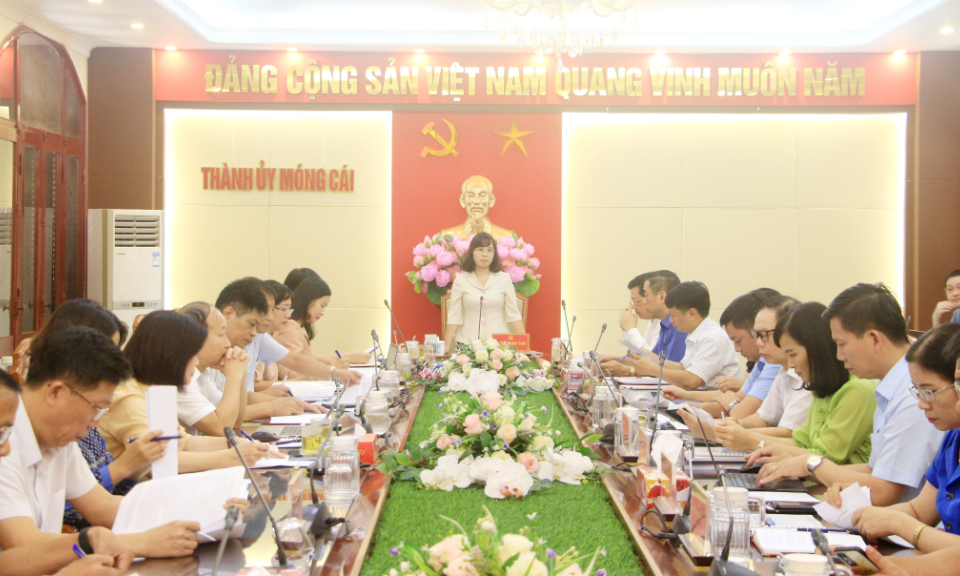 Thường trực Tỉnh ủy làm việc với Ban Thường vụ Thành ủy Móng Cái và Huyện ủy Hải Hà