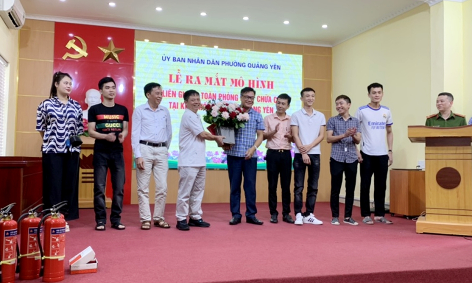 Quảng Yên: Ra mắt mô hình điểm “Tổ liên gia an toàn PCCC”