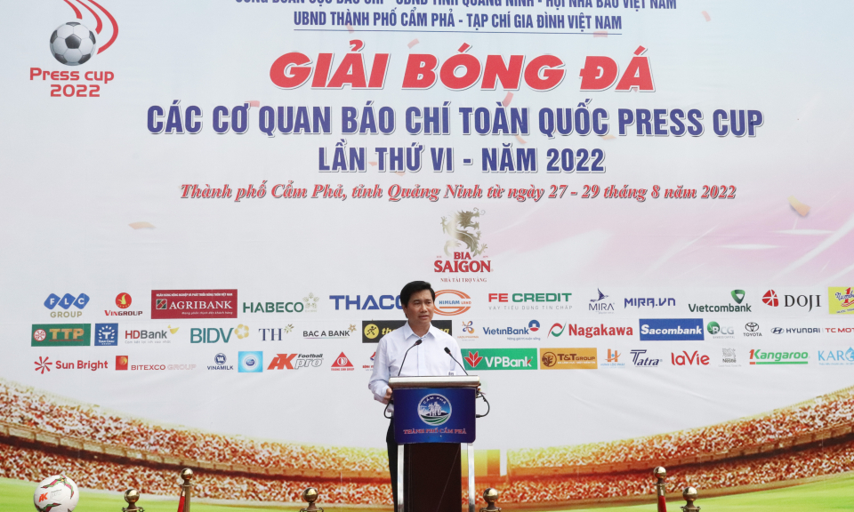 Khai mạc giải bóng đá các cơ quan báo chí toàn quốc Press Cup lần thứ VI – năm 2022