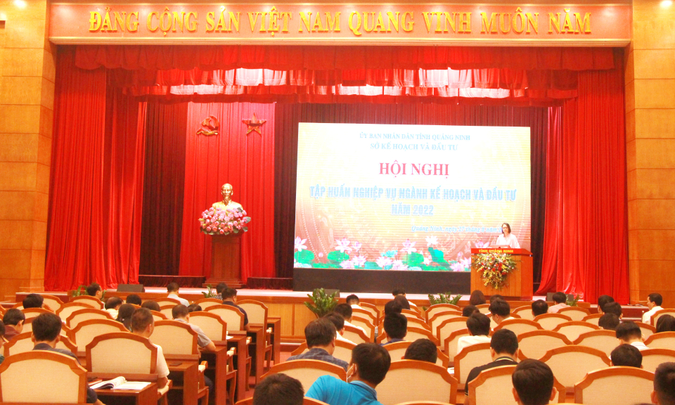 Hội nghị tập huấn nghiệp vụ ngành Kế hoạch và Đầu tư năm 2022