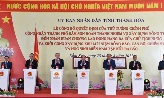 Chủ tịch nước dự lễ khởi công xây dựng một 'địa chỉ đỏ' tại Thanh Hóa