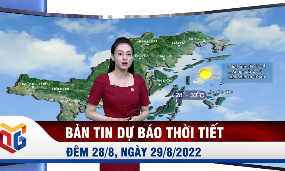 Bản tin dự báo thời tiết đêm 28/8, ngày 29/8/2022