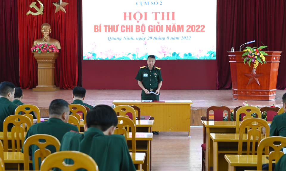 Đảng bộ Quân sự tỉnh: Khai mạc hội thi Bí thư chi bộ giỏi năm 2022 (cụm số 2)