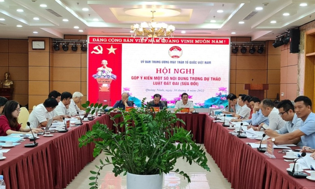 Ủy ban Trung ương MTTQ Việt Nam: Tổ chức Hội nghị lấy ý kiến về Dự thảo Luật Đất đai (sửa đổi)