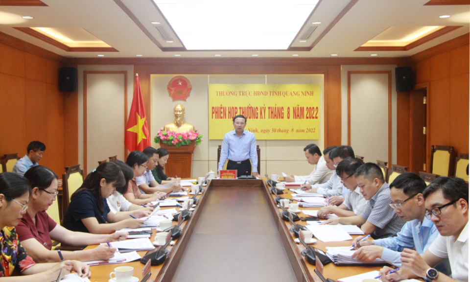 Thường trực HĐND tỉnh họp thường kỳ tháng 8