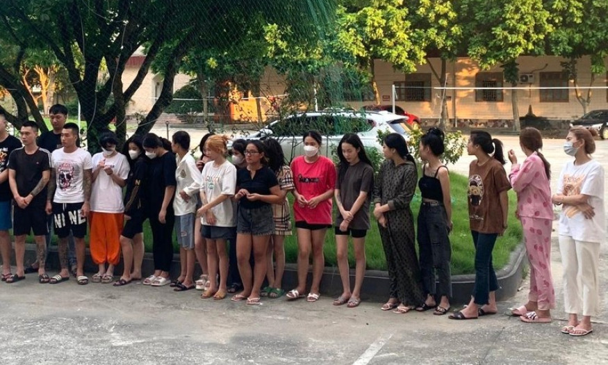 Ninh Bình bắt giữ 66 đối tượng tụ tập sử dụng trái phép chất ma túy