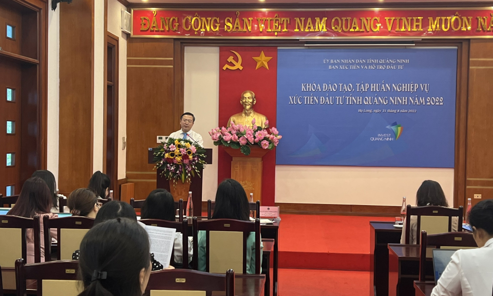Đào tạo, tập huấn nghiệp vụ Xúc tiến đầu tư tỉnh Quảng Ninh 