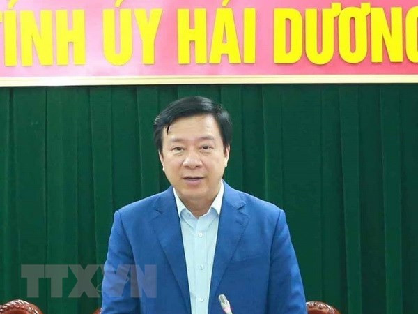 Ky luat Canh cao Ban Thuong vu Tinh uy Hai Duong nhiem ky 2020-2025 hinh anh 1