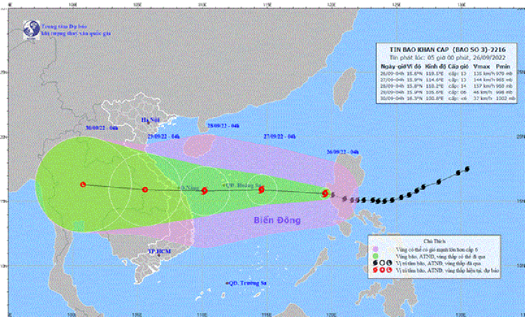 Bao so 4 manh cap 12-13, cach quan dao Hoang Sa 810km ve phia Dong hinh anh 1