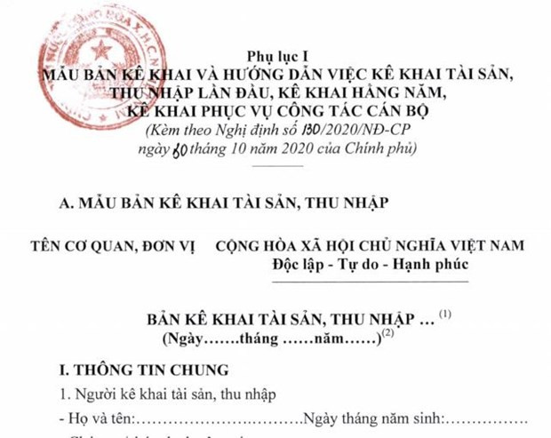 Thanh tra Chinh phu se xac minh ngau nhien tai san 30 nguoi co chuc vu hinh anh 1