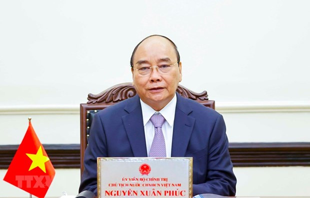 Chu tich nuoc Nguyen Xuan Phuc hoi kien Nha Vua Nhat Ban hinh anh 1