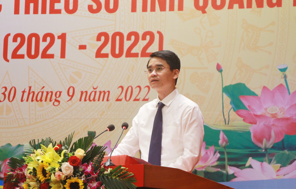 Đồng chí Phạm Văn Thành, Phó Chủ tịch UBND tỉnh phát biểu tại hội nghị.
