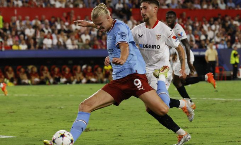 Haaland giúp Man City thắng đậm ở Champions League