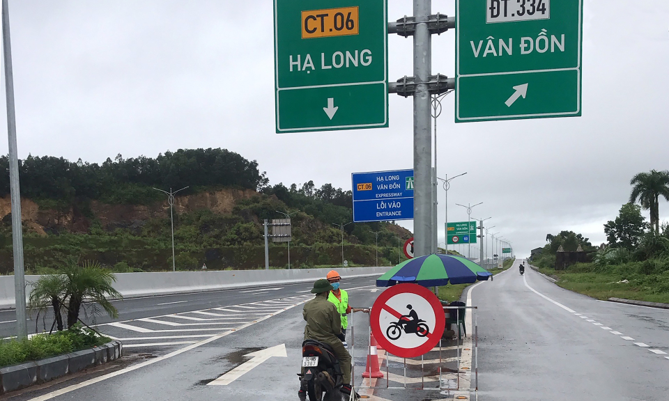 Tăng cường đảm bảo ATGT trên cao tốc Vân Đồn - Móng Cái