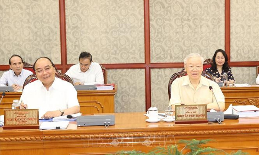 Tổng Bí thư chủ trì họp Bộ Chính trị và Ban Bí thư cho ý kiến một số đề án