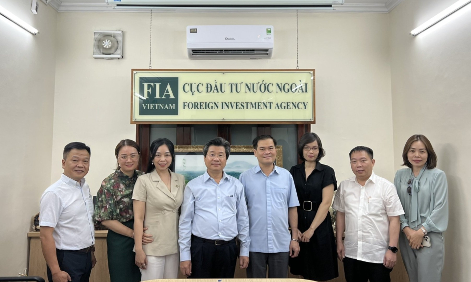 UBND tỉnh làm việc với Cục Đầu tư nước ngoài về thu hút FDI