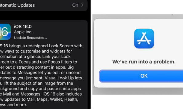 iOS 16 nhiều lỗi