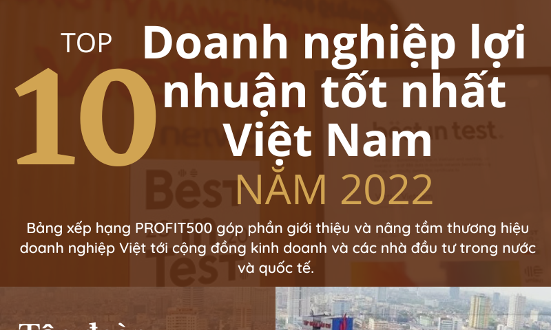 10 doanh nghiệp lợi nhuận tốt nhất Việt Nam năm 2022