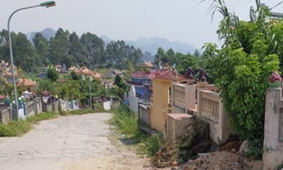 Kiểm tra, xử lý nghiêm vi phạm ở khu đất giáp ranh Nghĩa trang Gốc khế Hà Tu
