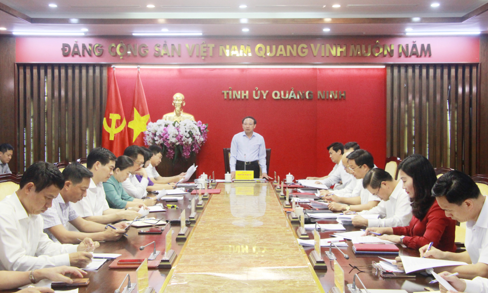Giao ban Thường trực Tỉnh ủy