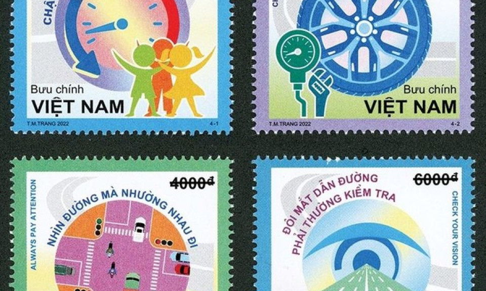 Phát hành bộ tem “An toàn giao thông đường bộ”