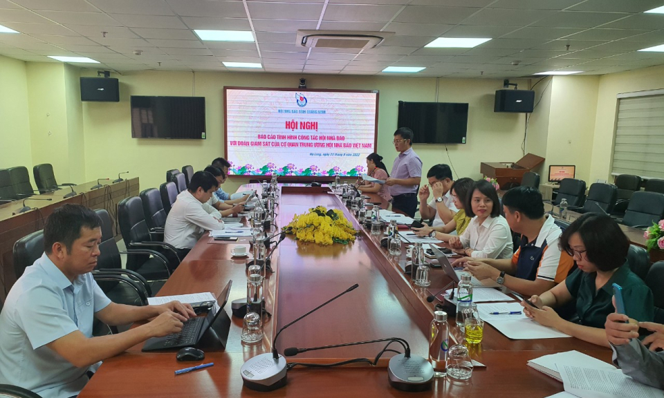 Đoàn giám sát Ban Kiểm tra Hội Nhà báo Việt Nam làm việc với Hội Nhà báo Quảng Ninh